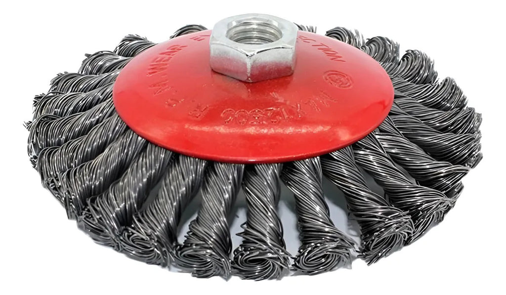 Cepillo alambre trenzado 115mm ( amoladora )