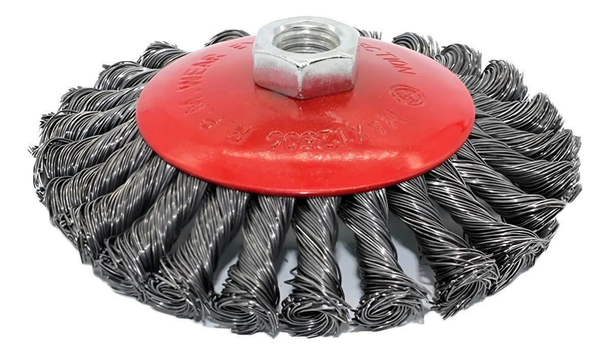 Cepillo alambre trenzado 115mm ( amoladora )