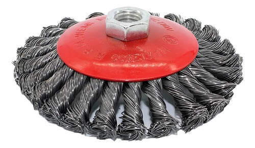 Cepillo alambre trenzado 115mm ( amoladora )